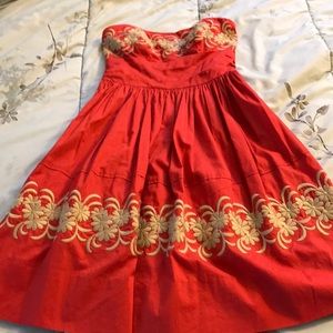 Anthropologie Strapless Dress